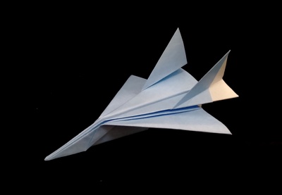 Origami Jet plane by Matsuno Yukihiko on giladorigami.com