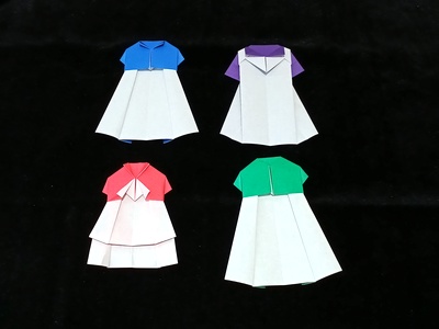 Origami One-piece dress by Ryo Aoki on giladorigami.com