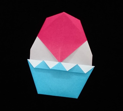 Origami Shaved ice by Kuwabara Sayoko on giladorigami.com
