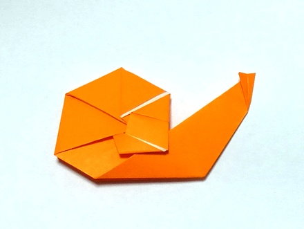Origami Snail by Asahi Isamu on giladorigami.com