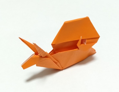Origami Snail by John Montroll on giladorigami.com