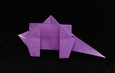 Origami Stegosaurus by Nick Robinson on giladorigami.com