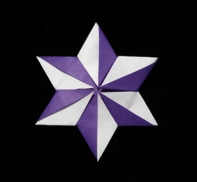 Origami Tri-star by Lewis Simon on giladorigami.com