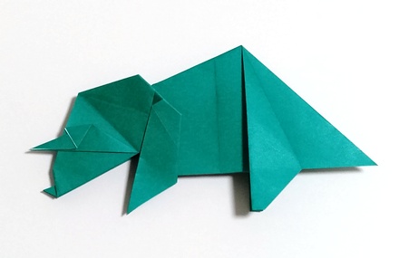 Origami Triceratops by Seiji Nishikawa on giladorigami.com