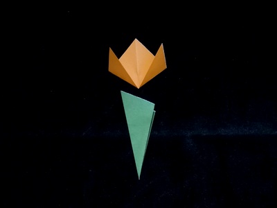 Origami Tulip of lily of the valley by Traditional on giladorigami.com