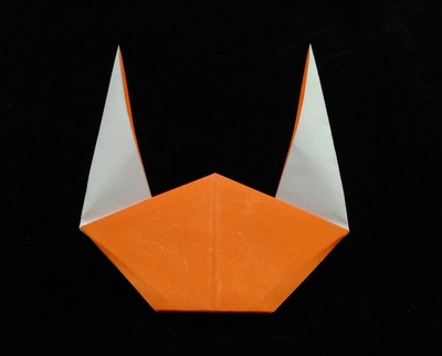 Origami Viking helmet by Hamada Isamu on giladorigami.com